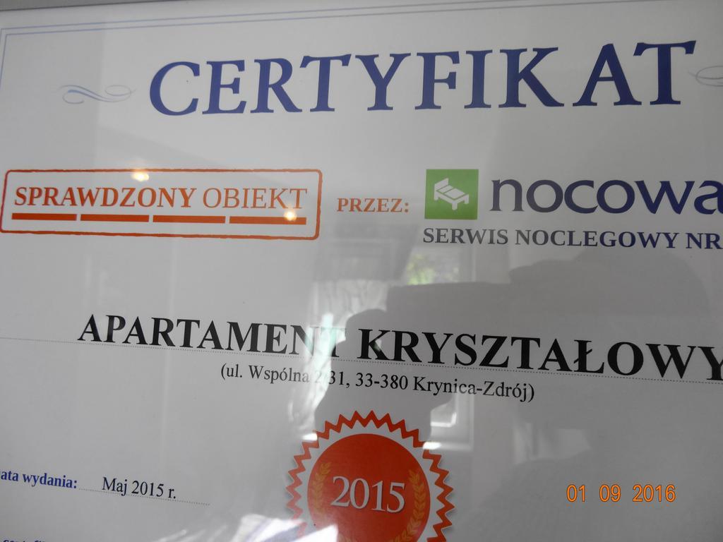 Apartament Krysztalowy كرينيتسا زدروي المظهر الخارجي الصورة